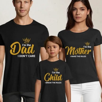 Set de tricouri personalizate de familie