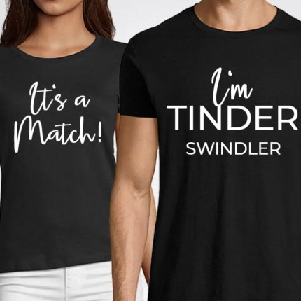 Set de tricouri personalizate Tinder Swindler - Match