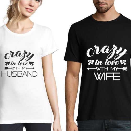 Set de tricouri personalizate Wife & Husband