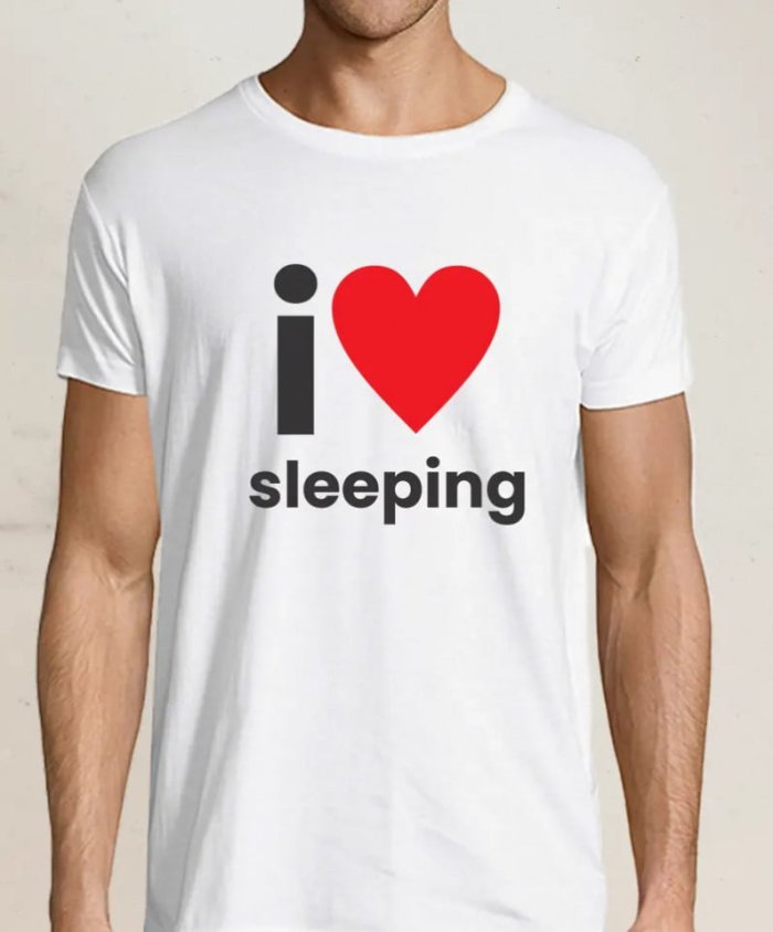 Tricou personalizat I love sleeping - Tricou personalizat I love sleeping