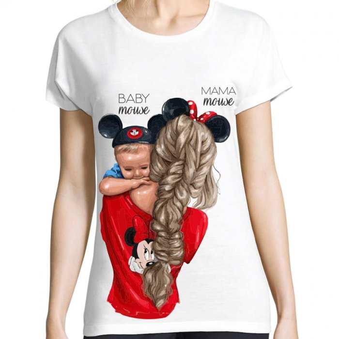 Tricou personalizat MOM & BABY mouse
