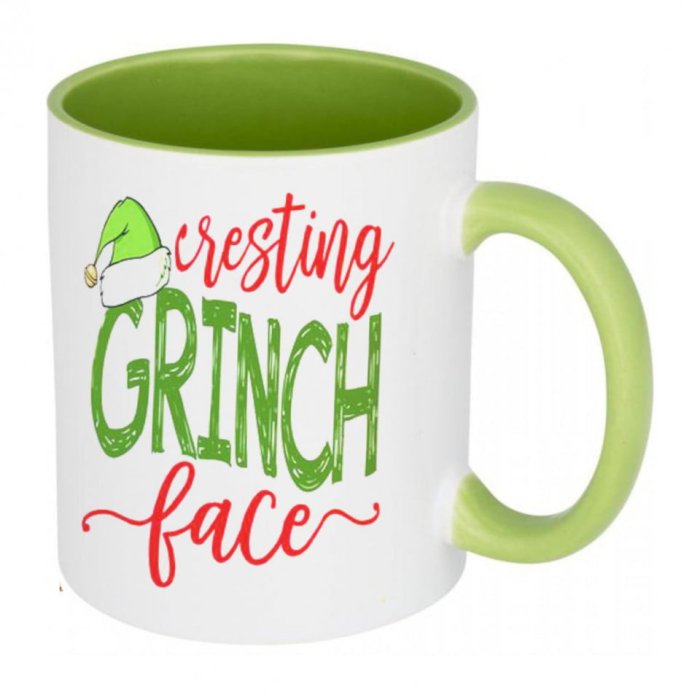 Cana personalizata Grinch face - Cana personalizata Grinch face
