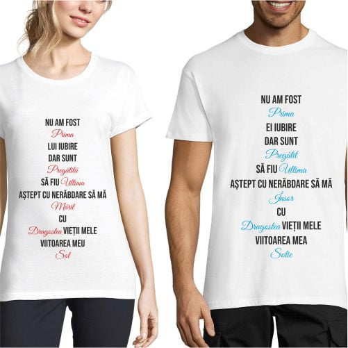 Set de tricouri personalizate cuplu