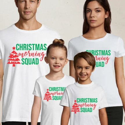 Set de tricouri personalizate de Craciun - Christmas Squad