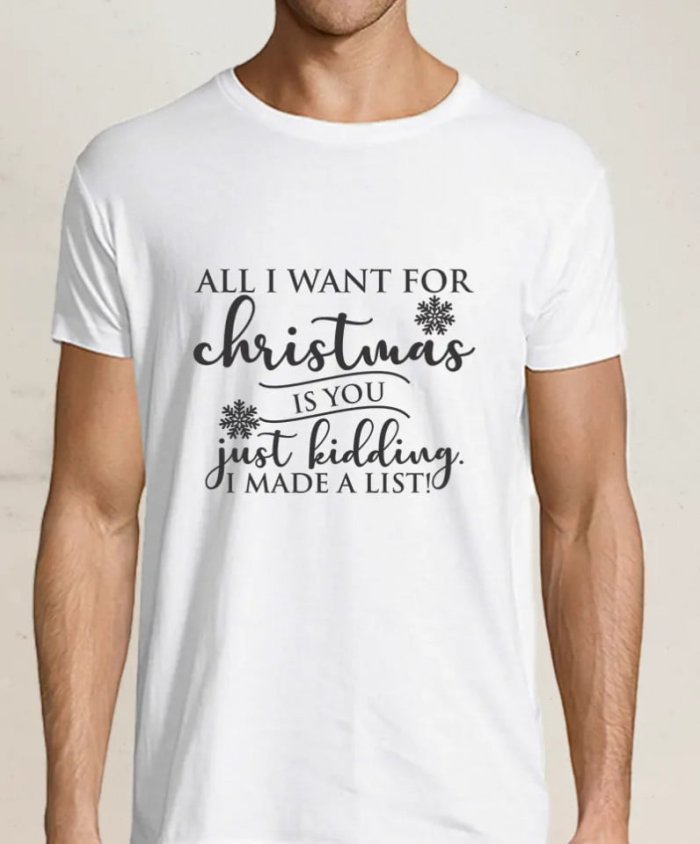 Tricou personalizat All I want for Christmas - Tricou personalizat All I want for Christmas
