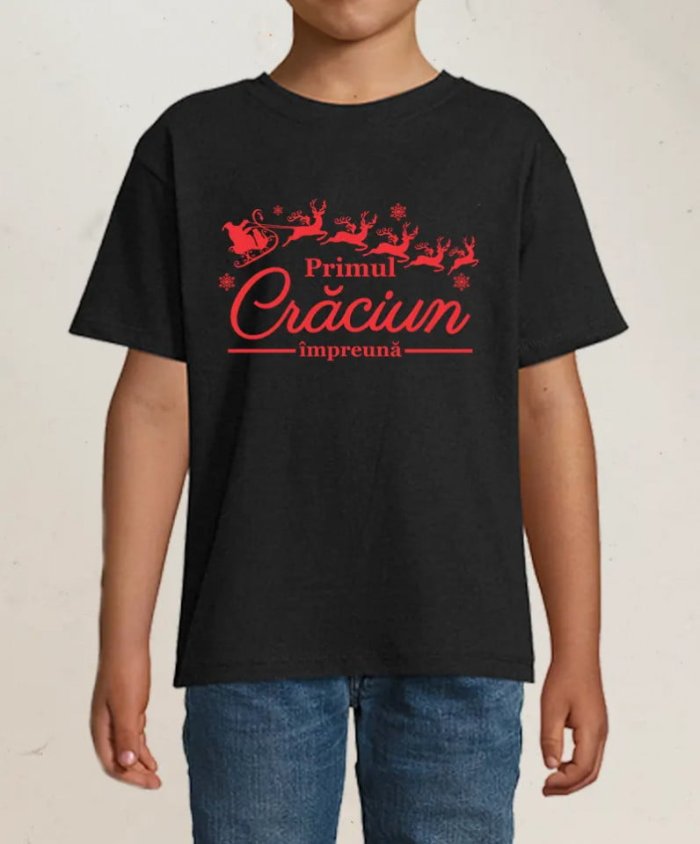 Tricou personalizat pentru copii Primul Craciun - Tricou personalizat pentru copii Primul Craciun
