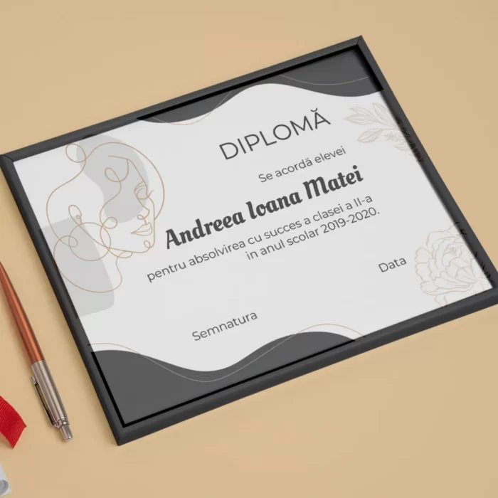 Diploma personalizata portrait