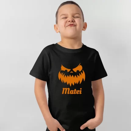 Tricou personalizat pentru copii Scare face Halloween