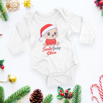 Body personalizat cu nume Santa Baby