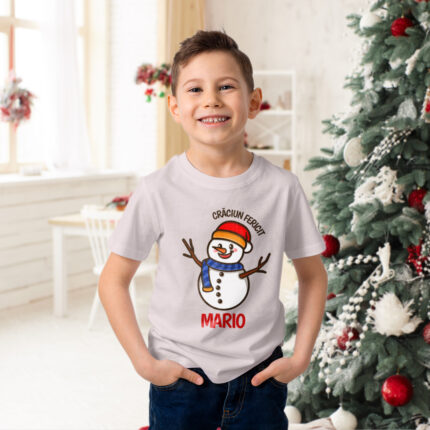 Tricou personalizat pentru copii Om de zapada